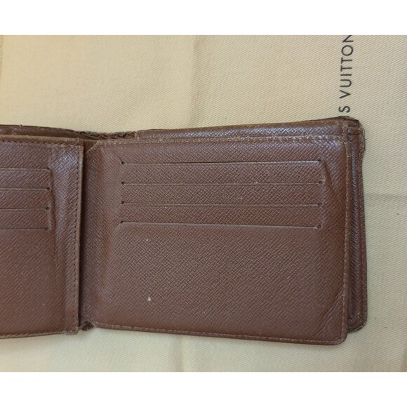 LOUIS VUITTON Monogram Portefeuille Florin Bifold Wallet Pass Case SP1016 Brown - Picture 3 of 9